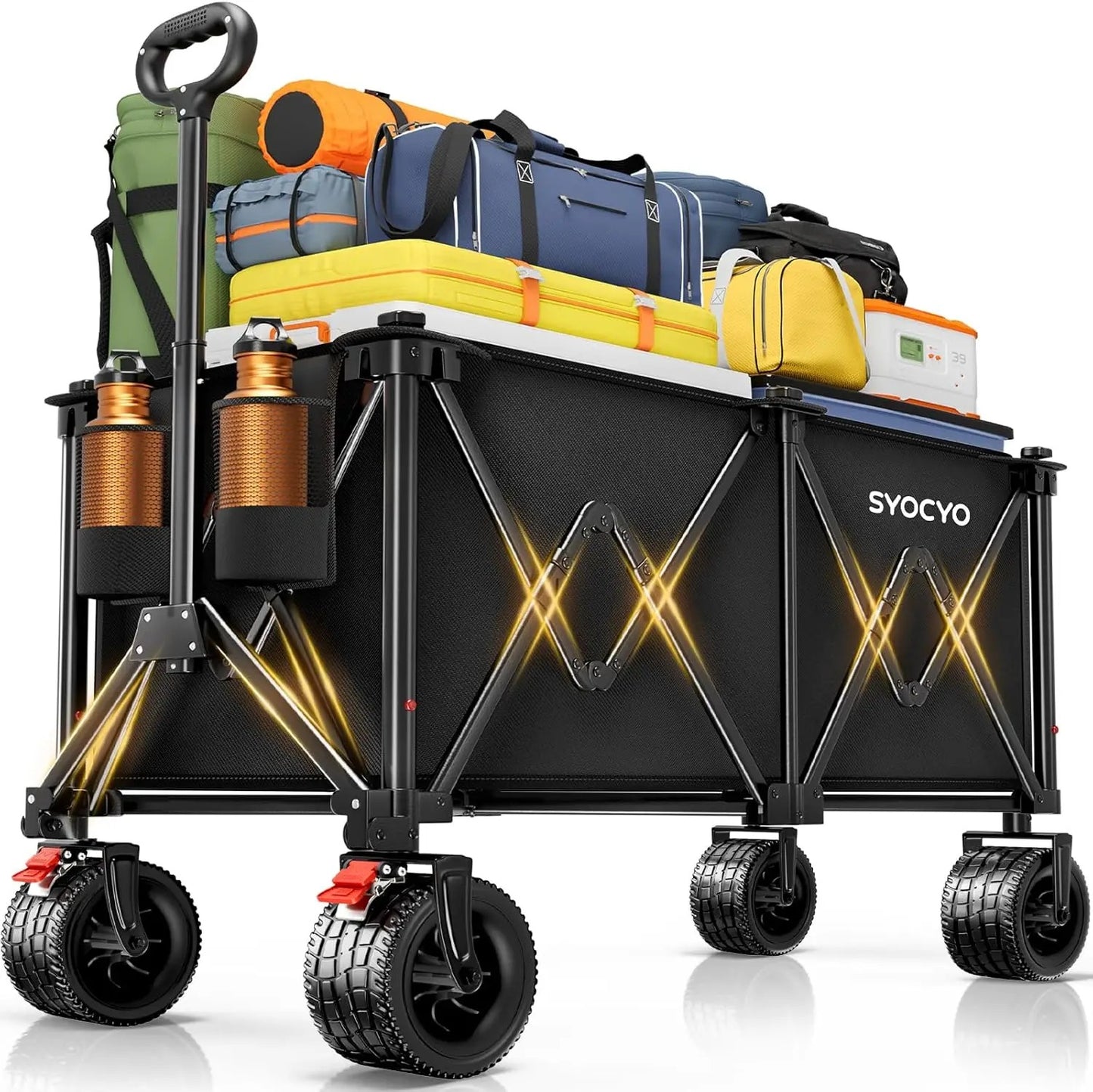 Collapsible Beach Wagon Carts Foldable 570LBS