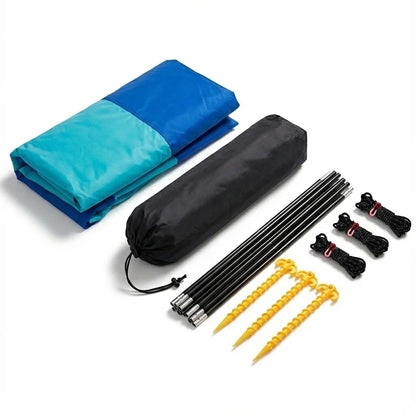 Wind-Resistant Beach Shade Tent 150 sq